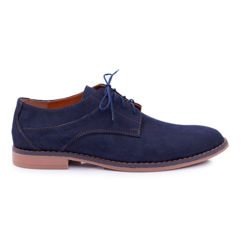 Bednarek Polish Shoes Muški brogovi Bednarek Nubuck Navy Atletos plava