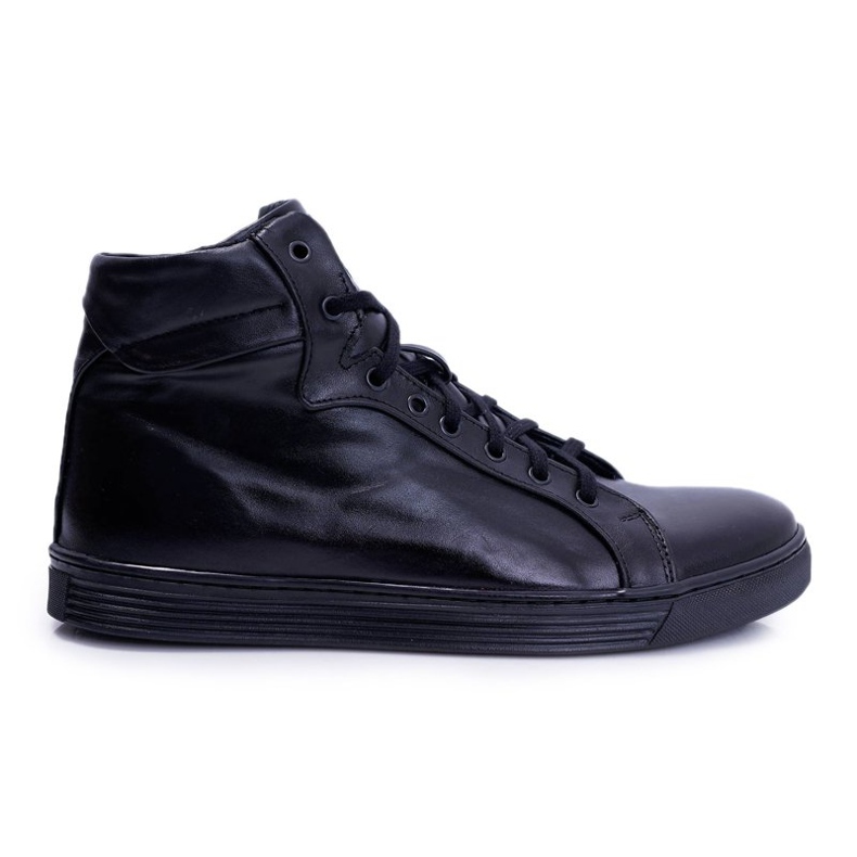 Bednarek Polish Shoes Muške kožne tenisice Bednarek Black Edys crno