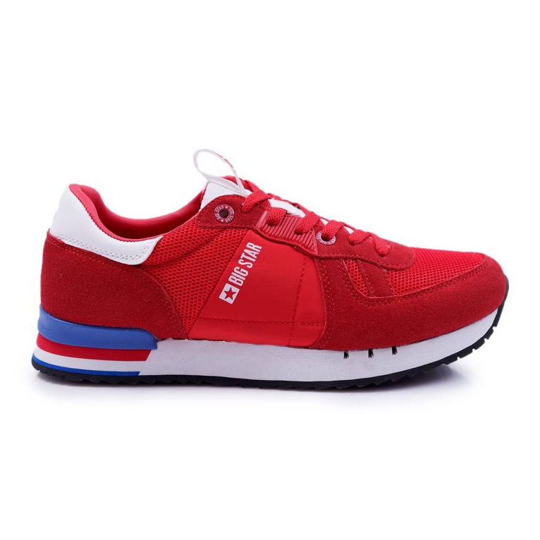 Muške sportske cipele Big Star Suede Leather Red DD174322 crvena