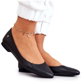 Maciejka Kožne Crne Ženske Balerine 04100 crna