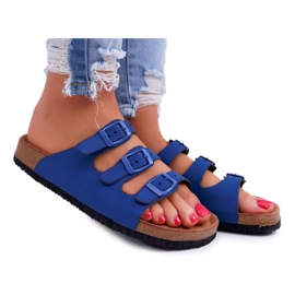 Ženske tamnoplave papuče Big Star DD274140 tamnoplava