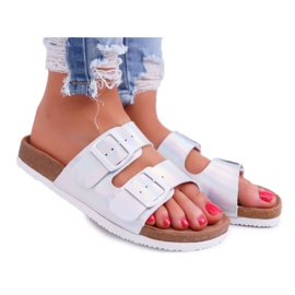 Ženske srebrne papuče Big Star DD274134 siva