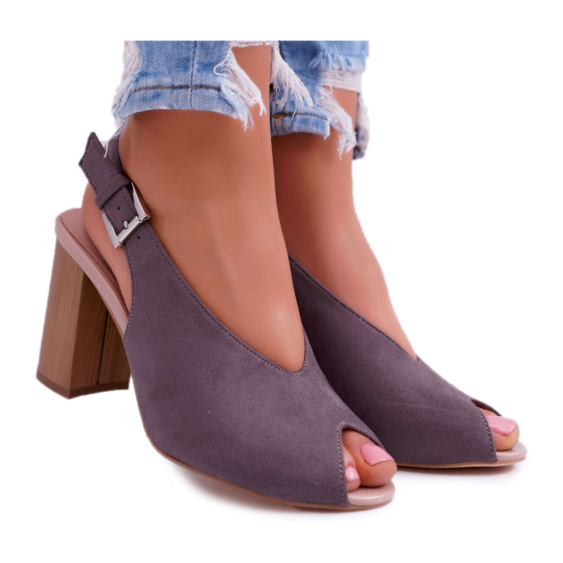 EVE Ženske sandale Suede Tamno siva Celian