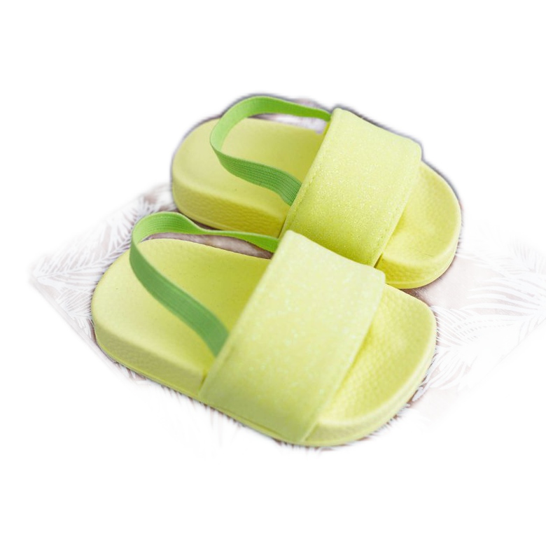 FRROCK Dječje djevojačke papuče Brokat Lime Rimia zelena