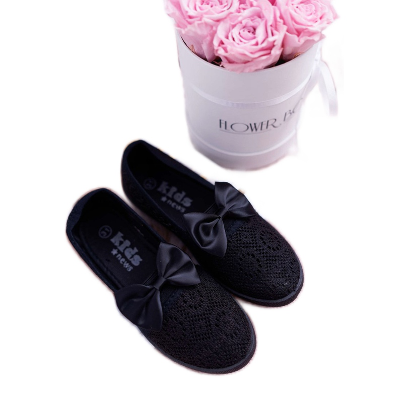 EVE Dječje tenisice Dudi od crne čipke crno