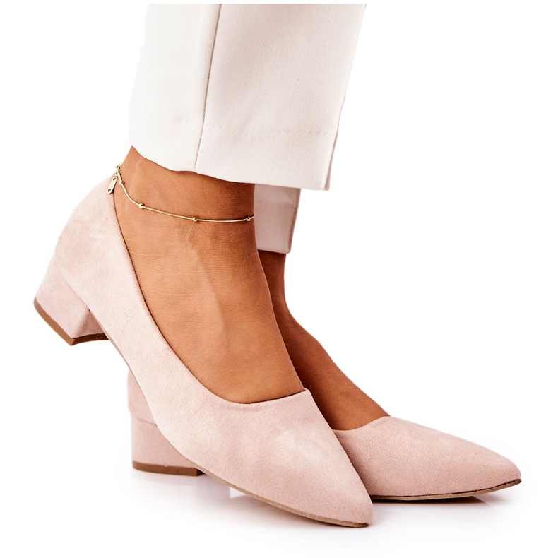 PS1 Klasične ženske pumpe Suede Bež Rheya