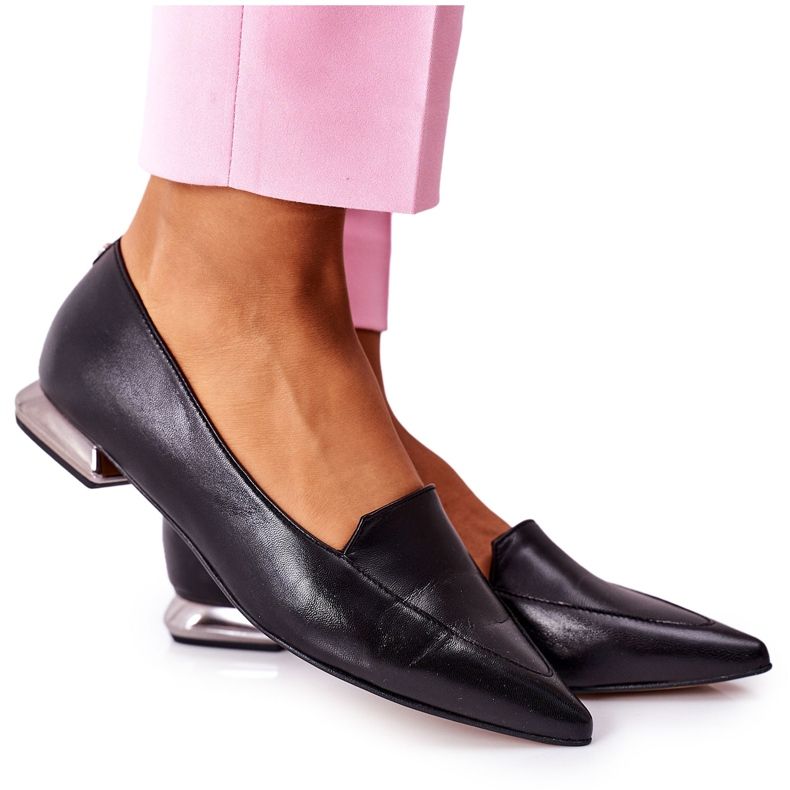 Ženske hlače Laura Messi Crna 2074 crno