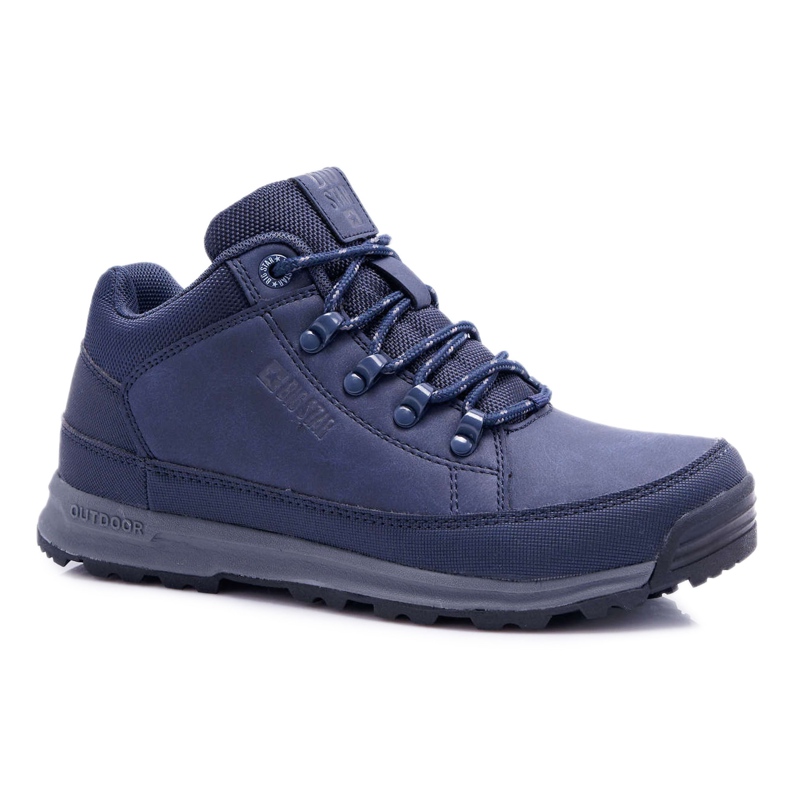 Treking cipele za mlade Big Star High Outdoor Navy Blue EE274817 plava