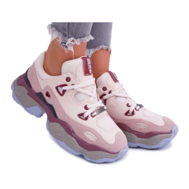 Ženske sportske cipele Big Star Daniel Lopez FF274432 smeđa crvena višebojan