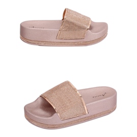 Šampanjac N-59 Papuče šampanjca na debelom potplatu višebojan žuta boja