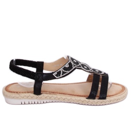 Crne espadrile sandale CO-78 Black crno