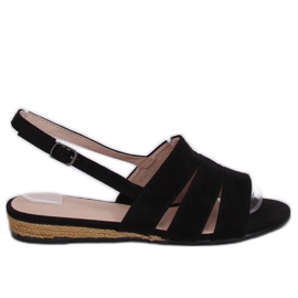 Crne sandale espadrile 9291 crnac