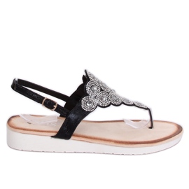 Crne sandale 7887-PL Crne crna