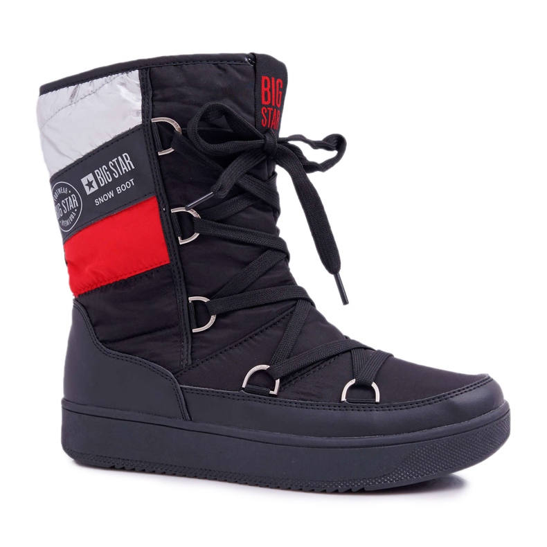 Ženske crne tople čizme za snijeg s krznom Big Star EE274656 crno