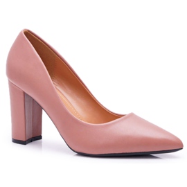 FRJ Ženske pumpe na petu Femmini tamno roza ružičasta