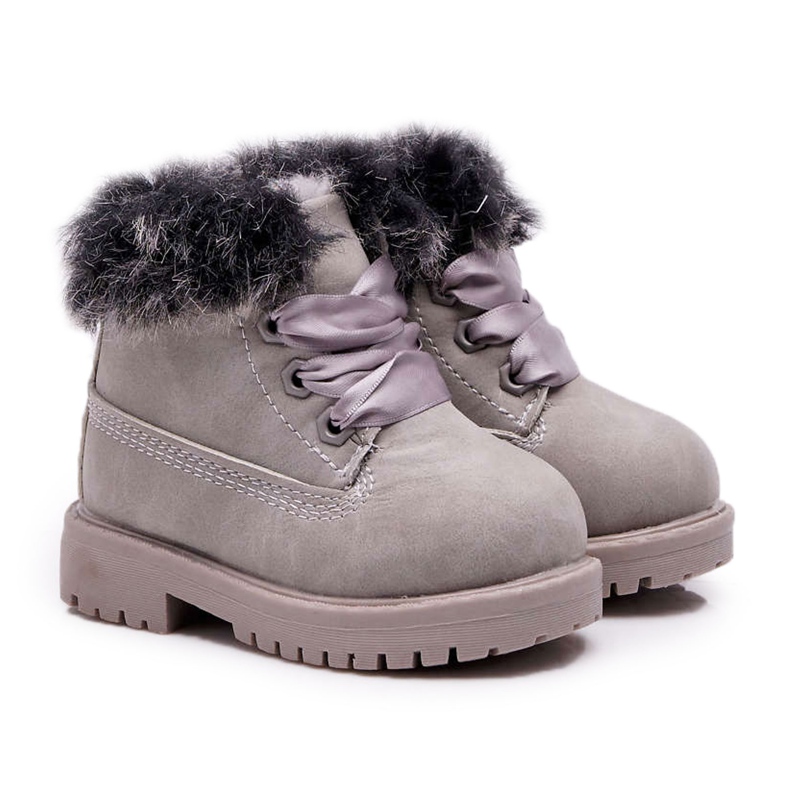 Grey Tople dječje čizme Trappers Fobos siva