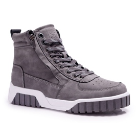 Ženske sportske cipele Big Star High Grey EE274222 siva