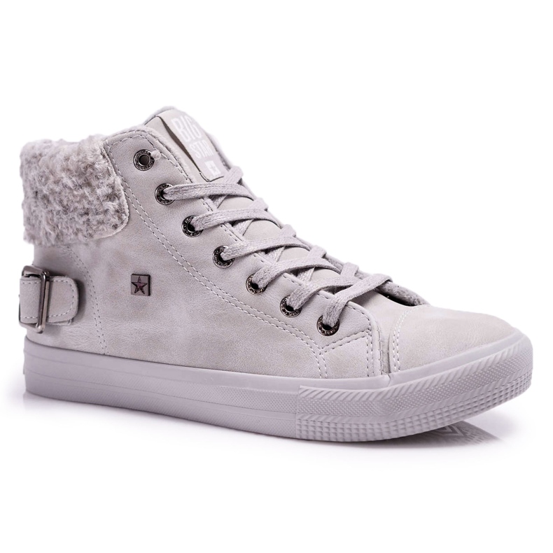 Ženske tenisice Big Star High Warm Grey EE274079 siva