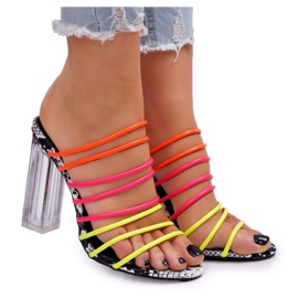 FRGIV Ženske papuče na poštanskom listiću na Multikolor Dubai višebojan