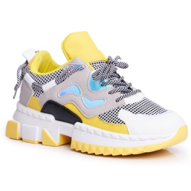 SEA Sportske ženske cipele Šareni umetci žute boje višebojan