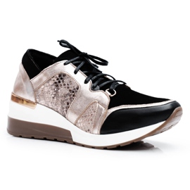 Nicole Ženske tenisice Zlatna prirodna koža Coledo zlatni