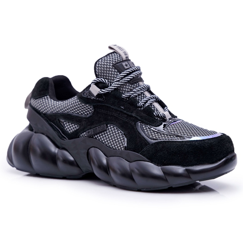 Ženske sportske cipele Big Star by Daniel Lopez Crna Siva FF274A553 crno