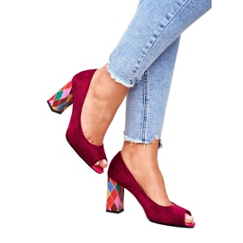 Ženske pumpe Sergio Leone Suede Fuchsia PB135 Budi moja! ružičasta