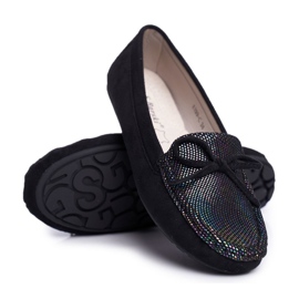 Ženske mokasine Suede S.Barski A199 Black Wannabe crna