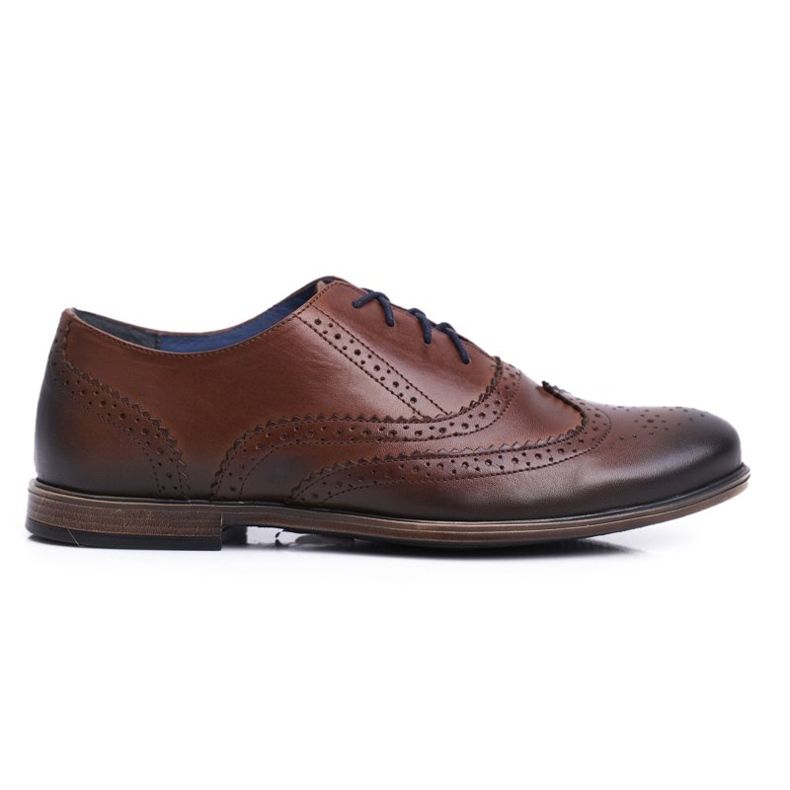 Muške cipele Brogues Casual Nikopol Leather Brown 1733 smeđa