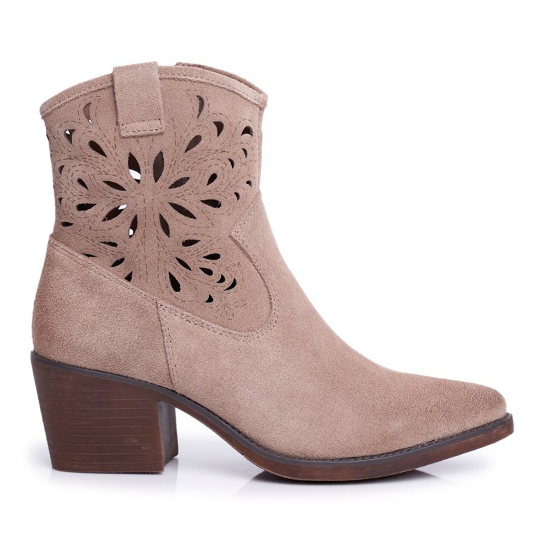 S.Barski Ženske čizme kožne bež Barski 12622