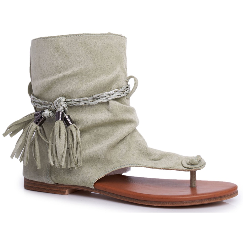 SEA Ženske sandale Japanke sa drškom zelene SL1011 Madrit zelena