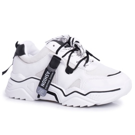 BUGO Ženske sportske cipele bijele Elenis bijela crna