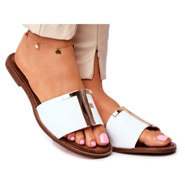 Elegantne ženske papuče bijele Nicole Dilmah bijela