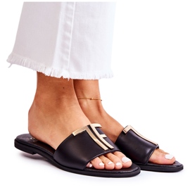 Elegantne ženske papuče crne Nicole Dilmah crna