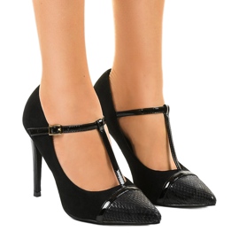 Crne antilop štikle LEI-55 crna