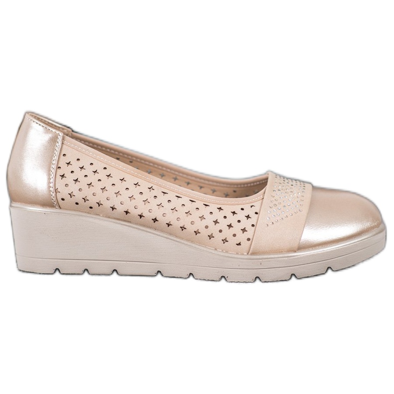 Comer Pumpe s kubnim cirkonijem smeđa žuta boja