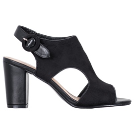 Weide Sandale izrađene od antilopa crna