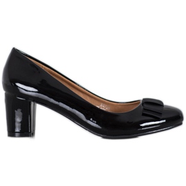 Weide Lakirane pumpe crna