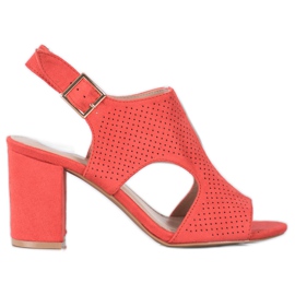 Small Swan Ugrađene ažurne sandale narančasta