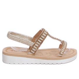 Ženske zlatne sandale HD-128 Gold zlatni