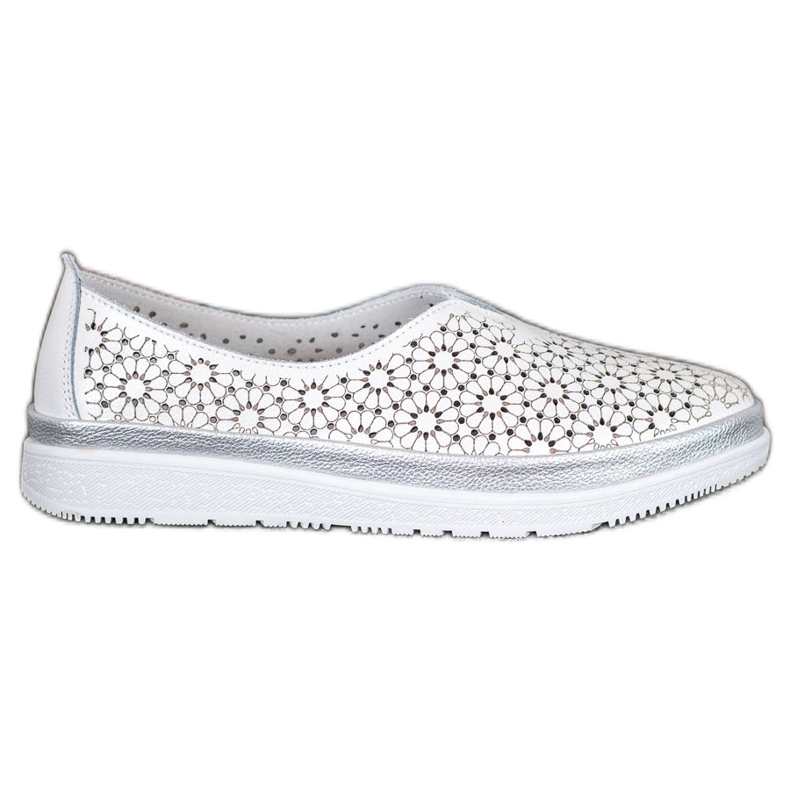 Filippo Kožni sliponi s cvjetnim uzorkom bijela žuta boja