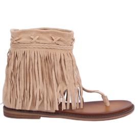 Bež japanke s gornjim dijelom NS129P Bež