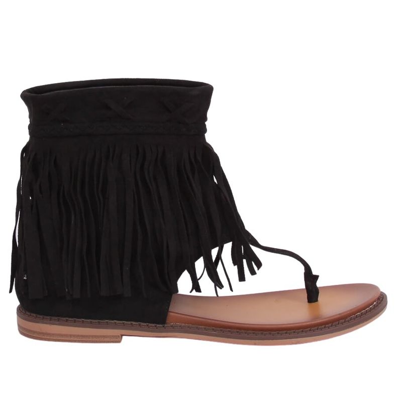 Crne japanke s gornjim dijelom NS129P Crna crno