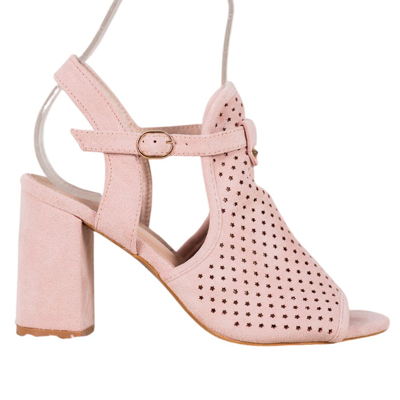 Small Swan Ažur sandale u zvijezdama ružičasta