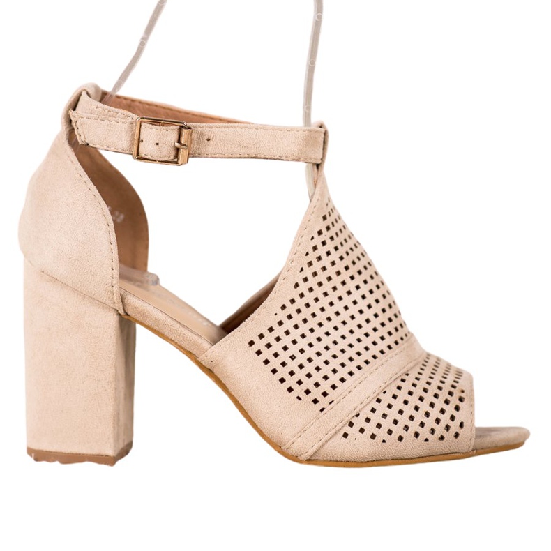 Small Swan Elegantne otvorene sandale bež