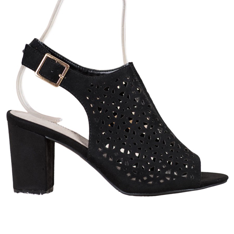 Goodin Ažur sandale sa antilopom crno