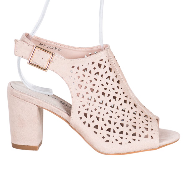 Goodin Ažur sandale sa antilopom smeđa