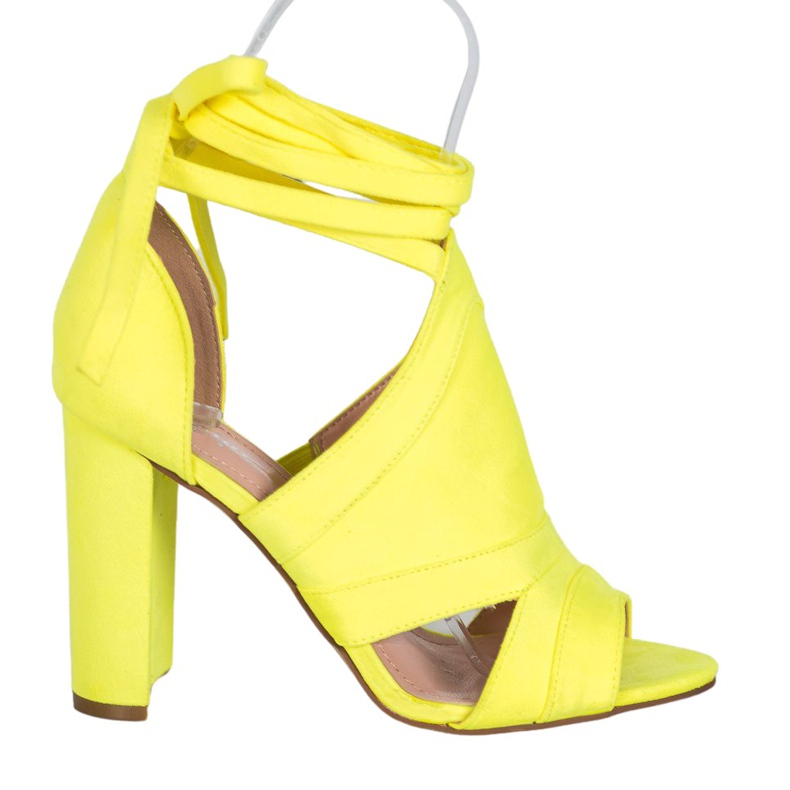 Seastar Vezane sandale na postu žuta boja