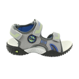 American Club Američke sandale s kožnim uloškom HL20/20, sivo-plave siva