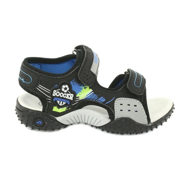 American Club Sandale kože umetnuti hl21/20 crno/plavo